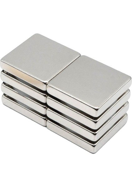 Magneteksan 25X25X5 mm Kare Mıknatıs - N35 (4 Adet)