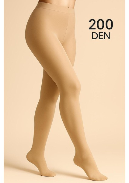 Kadın 200 Den Micro Opak Mat Kışlık Kalın Açık Ten Külotlu Çorap modelleri