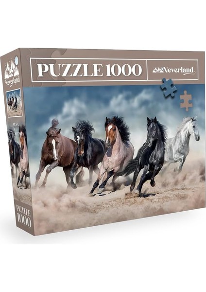1000 Parça Puzzle - (Atlar)