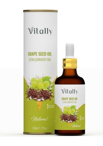 Vitally Üzüm Çekirdeği Yağı 50 ml (Soğuk Sıkım)