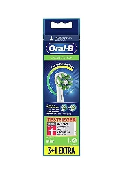 Oral-B Cross Action 3+1 Cleanmaximizer Teknolojili Yedek Fırça Başlığı modelleri
