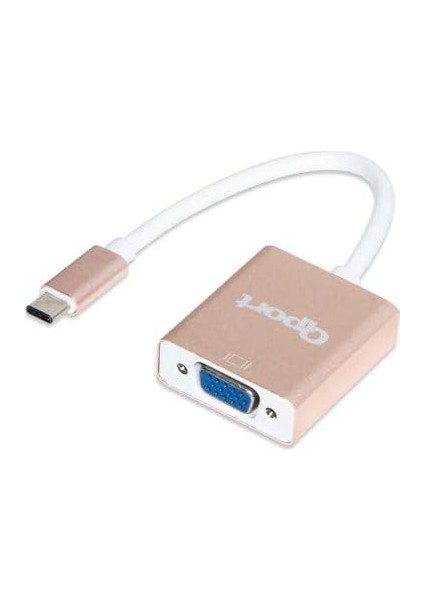 Qport Q-Tv Type C Den VGA Ya Dönüştürücü