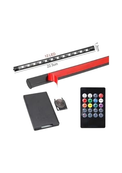 Oto Market Ayak Altı LED 12 Ledli Lamba Duyarlı LED Müziğe Duyarlı LED modelleri