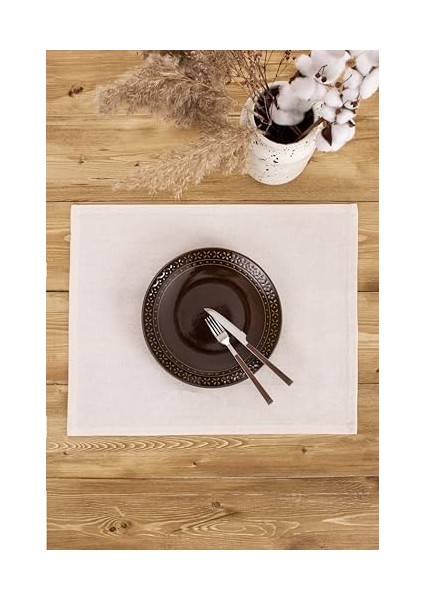 Düz Otantik Servis Setleri (Krem, 8) fiyatları