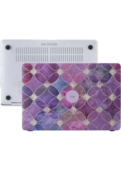 Air M1 Kılıf 13 Inç Uyumlu Çiçek Desenli Lazer Baskılı Sert Kılıf Kapak Touchıd M1 Air A2337 A2179 A1932 Açık Pembe fiyatları