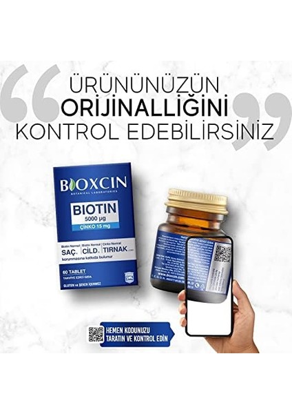 Bioxcin Biotin Saç Bakım Seti – Dökülme Karşıtı Şampuan 300 ml + Biotin 5000 Mcg 60 Tablet – Saç Sağlığı Için Takviye Edici Set