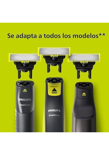 Philips Oneblade 3'lü Yedek Bıçak ve Vücut Bakım Kiti, 3 Adet Yedek Bıçak, Cilt Koruması, Vücut Tarağı, Tüm Oneblade Modelleriyle Uyumlu, 4 Aya Kadar Dayanıklı Bıçaklar, QP630/51 fiyatları