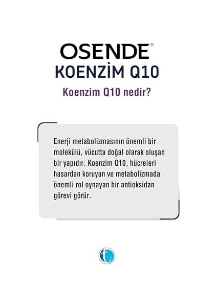 Osende Koenzim Q10 30 Kapsül modelleri