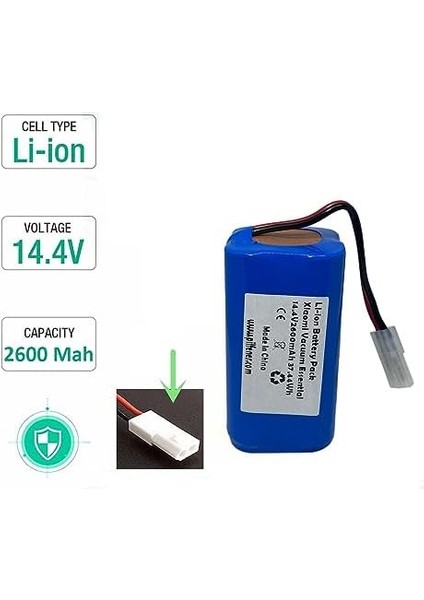 Mi Vacuum Mop 2in1 Akıllı Süpürge Bataryası (Mjstg1) 14.4V 2600 Mah Pil modelleri