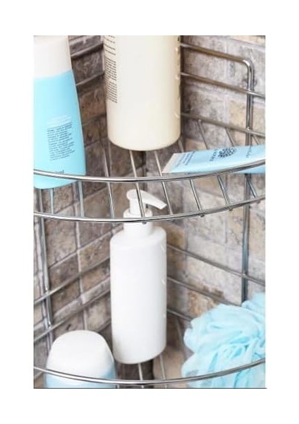 BK032 2 Katlı Duş Rafı ve Sabunluk, Krom fiyatları