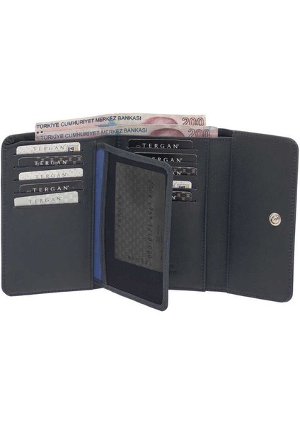 Lacivert Hakiki Deri Kadın Cüzdan - S1CB00005788-I91