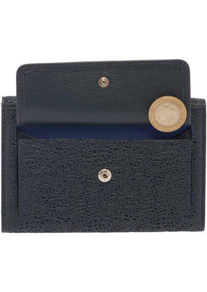 Lacivert Hakiki Deri Kadın Cüzdan - S1CB00005788-I91