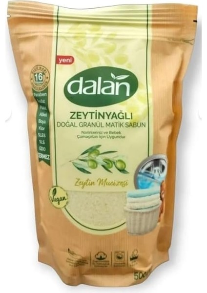 Dalan Doğal Granül Sabun Zeytinyağlı 500 gr