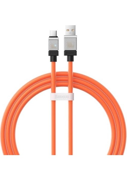 Serisi Hızlı Şarj Kablosu USB To Type-C 100W, 1m, Turuncu modelleri
