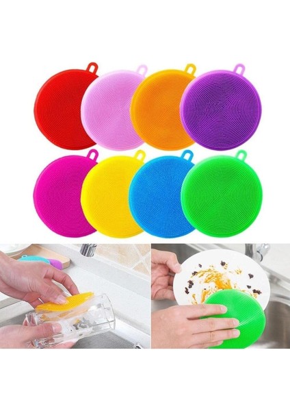 Optana 2 Adet Silikon Bulaşık Süngeri Çok Amaçlı Airfryer Temzileme Süngeri Sebze Meyve Yıkama Temizleme modelleri