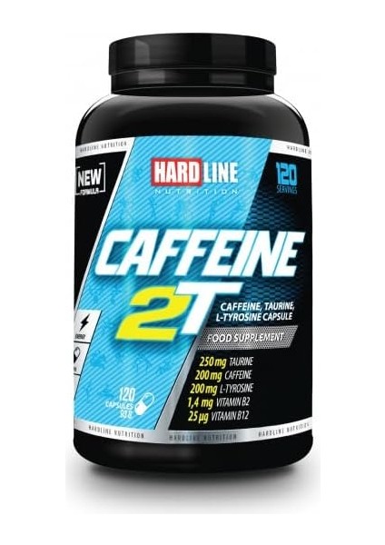 Hardline Nutrition Caffeine 2t 120 Kapsül