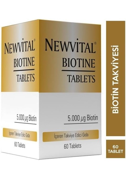 Rc Farma Newvital Biotine 5000MCG 60 Tablet