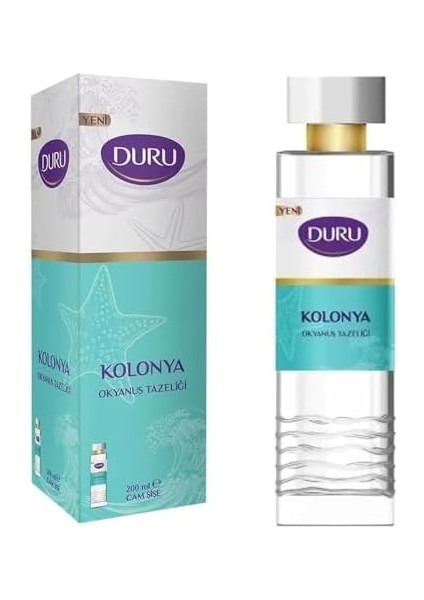 Duru Okyanus Tazeliği Kolonya Cam Şişe 200 ml
