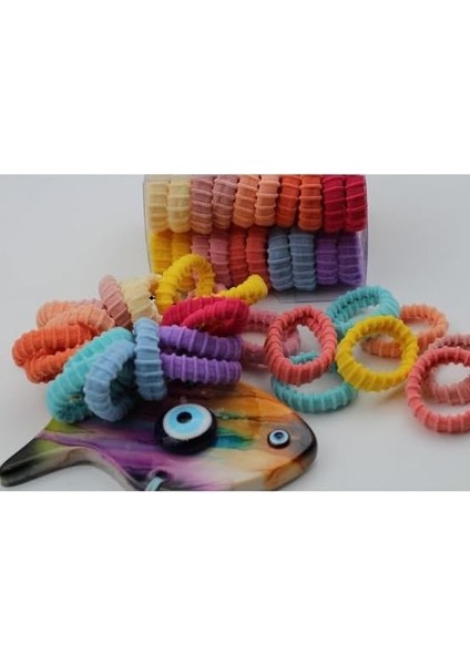 Okavango Kadın Renkl I Ultra Esnek Tırtıklı 20'li Kutu Havlu Lastik Toka Seti Lastik Toka Seti, Toka Organizer, Toka, Kız Çocuk Toka, Toka Organizer fiyatları