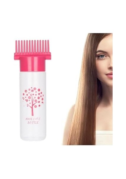 Gaman Profesyonel Ya Da Evde Kullanıma Uygun Tarak Şeklinde Saç Bakım Yağı, Saç Boyama Aplikatör Şişesi Pembe fiyatları