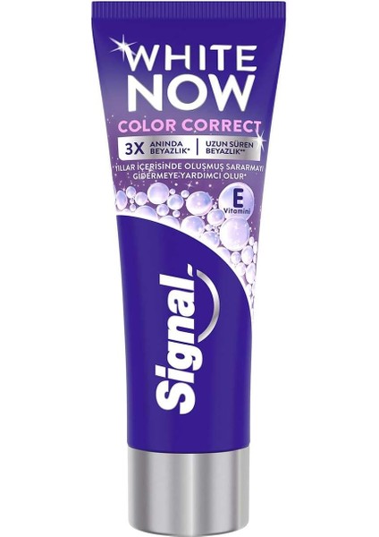 Signal White Now Color Correct Uzun Süren Beyazlık Diş Macunu 75 ml