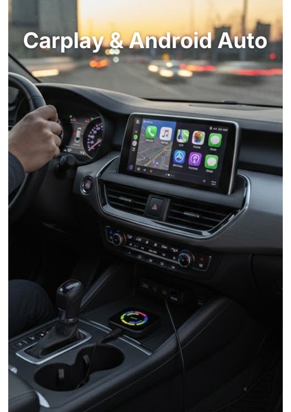 Kablosuz Android Auto ve Carplay Ai Box Youtube Netflix Video Oynatıcılı ve Destekli indirimleri