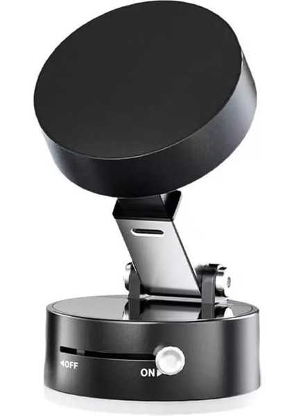 JS02 Asla Bırakmayan Kilit Vakum Ile Tutucunun Düşmesine Son!!!! Süper Mıknatıslar Ile Harika Tutuş Bütün Cep Telefonları Navigasyonlar ve Tabletler Için Araç Tutucu Masaüstü Stand (Siyah)