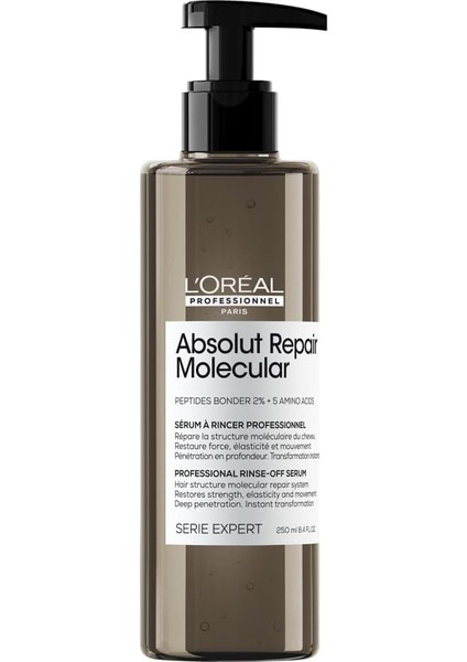 L'oréal Professionnel Paris Serie Expert Absolut Repair Molecular Tüm Yıpranmış Saçlar Için Durulanan Serum 250ML