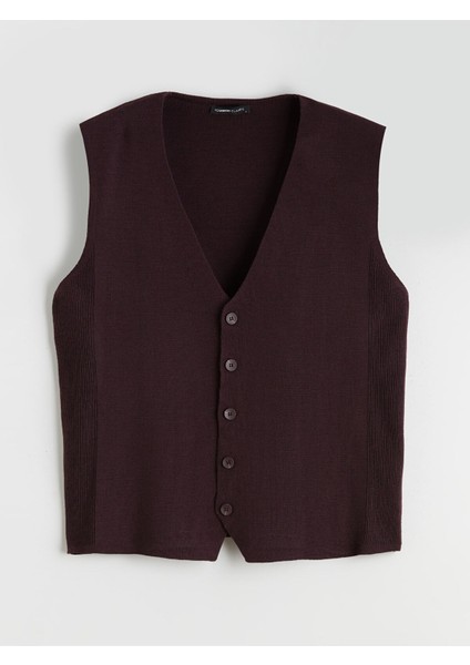 Yeni Sezon Standart Kalıp V Yaka Erkek Triko Yelek indirimleri