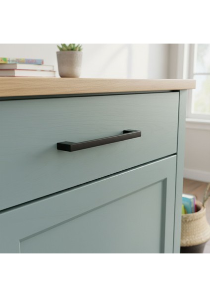 Mobilya Çekmece Dolap Kapak Kulpu Dayanıklı Kulbu Kulpları Siyah 160 mm Siyah Metal Kulp (10 Adet) modelleri