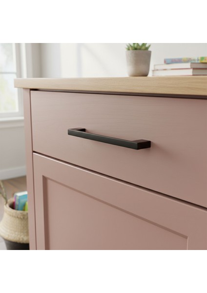 Mobilya Çekmece Dolap Kapak Kulpu Dayanıklı Kulbu Kulpları Siyah 160 mm Siyah Metal Kulp (10 Adet) indirimleri