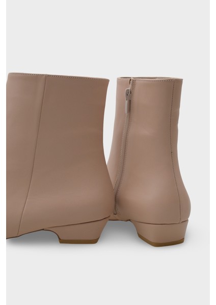 Evie Kısa Topuklu Yandan Fermuarlı Küt Burun Kadın Bot modelleri