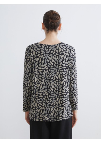 Yeni Sezon Bisiklet Yaka Desenli Bluz fırsatları