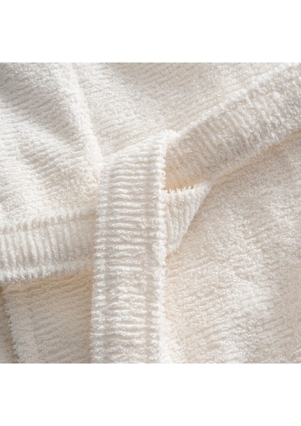 Tria Erkek Bornoz %100 Pamuk Jakarlı Krem-Vizon indirimleri