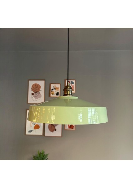 Açe Mint Tekli Eskitme Lale Başlık Avize Retro Sarkıt Ofis Showroom Salon Mutfak Avizeleri fırsatları