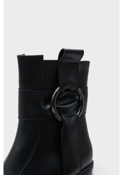 Tiffany Yuvarlak Burunlu Yandan Fermuarlı Orta Topuklu Kadın Bot modelleri