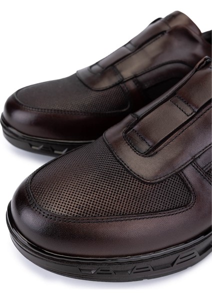 Erkek Hakiki Deri Kahverengi Sneakers & Spor Bot 298 3299-56602 Erk Bot SK25-26 Kahve modelleri