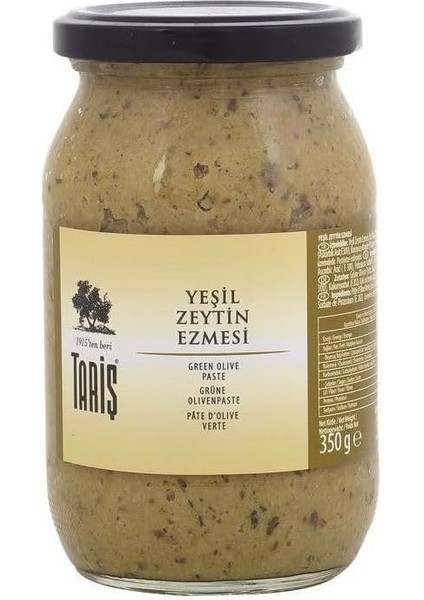 Tariş Memecik Yeşil Zeytin Ezmesi 350ML