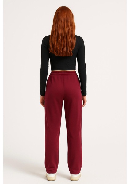 Kadın Bordo Interlok Eşofman ALTI-P2268 modelleri