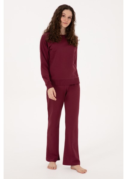 Kadın Vişne Pijama Takım 50318899-VR223 fırsatları