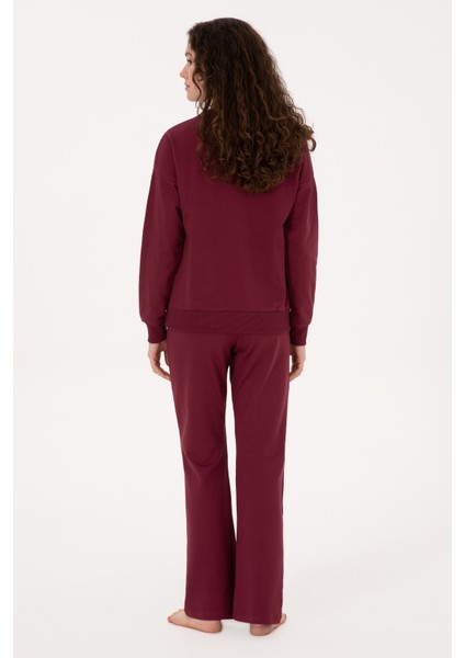 Kadın Vişne Pijama Takım 50318899-VR223 indirimleri