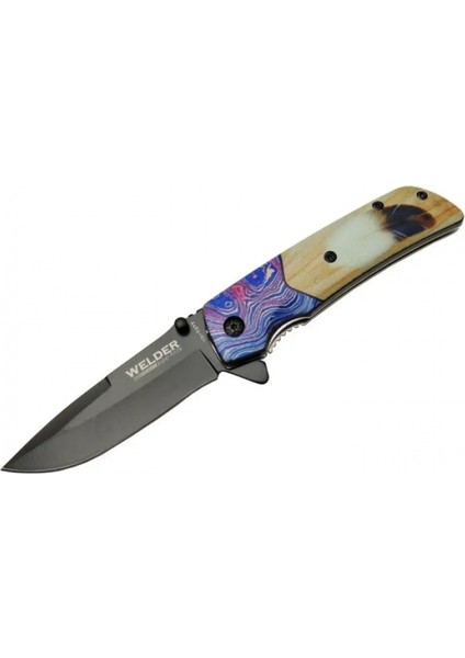 Eco Lounge Welder Tüylü Çakı 20,5 cm Yarı Otomatik , Kemerlikli