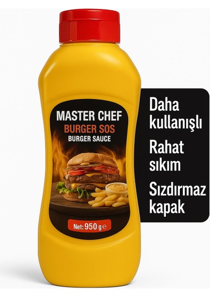 Masterchef Burger Sos 950 gr 12 Adet