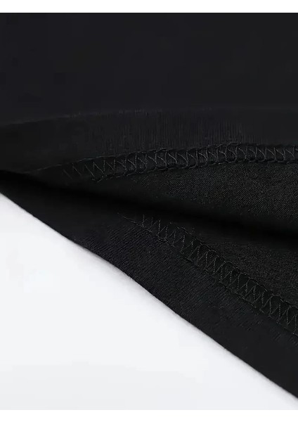 [günlük T-Shirt] Hafif Kadın Günlük T-Shirt | Bol Kesim, Kısa Kollu, Yuvarlak Yaka, Eğlenceli Karikatür Ayı ve "umrumda Değil" Baskı - Günlük Stil, Ilkbahar/yaz- Siyah indirimleri