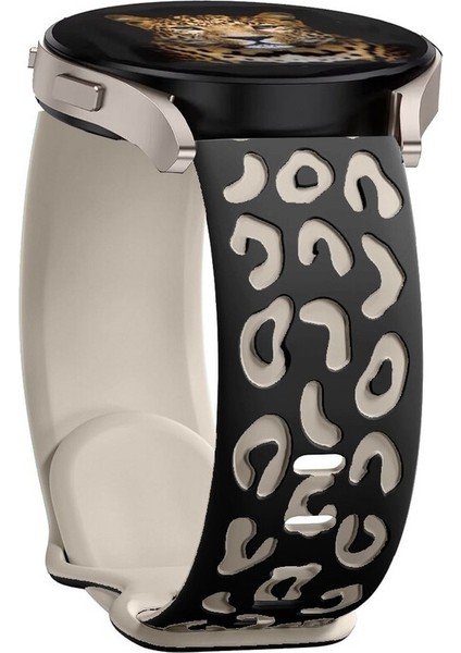 Xiaomi Watch S1/s1 Pro/s1 Active/mibro X1/redmi Watch 5 Active/lite 22MM Leopar Desen Silikon Kordon