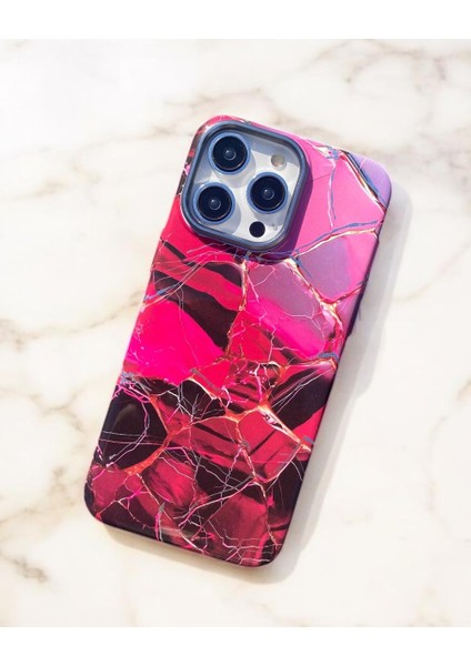 Iphone Uyumlu Premium Marble Gizli Magsafe Destekli Kılıf