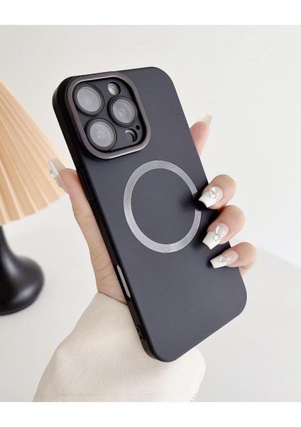Iphone Uyumlu Lens Koruyuculu Standlı Plasma Magsafe Destekli Kılıf