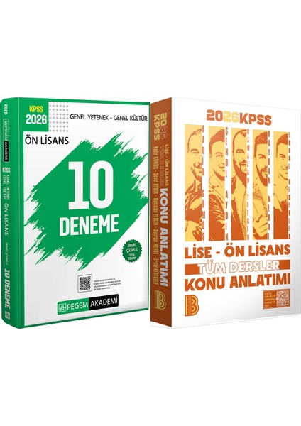 2026 Kpss Lise Ön Lisans Tüm Dersler Konu - 2026 Kpss Ön Lisans Çözümlü 10 Deneme