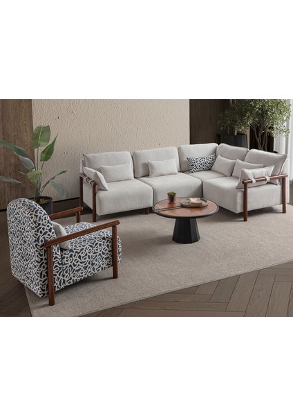 Soft Medium Köşe-Berjer Takımı Sağ