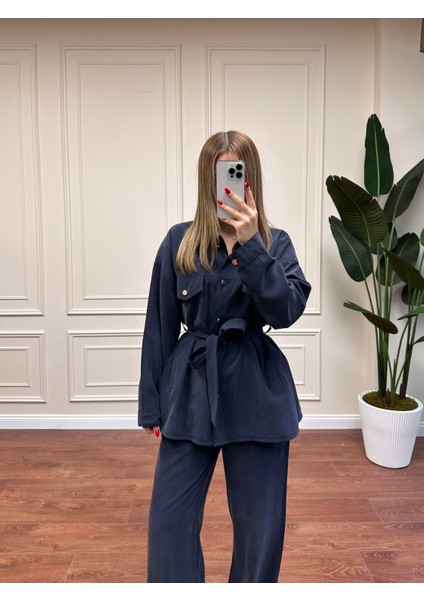 Kemerli Modal Takım - Lacivert